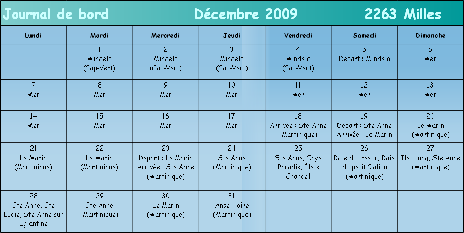 Calendrier
